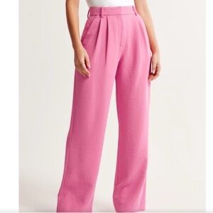 Abercrombie & Fitch Vibrant Pink Women's Trousers